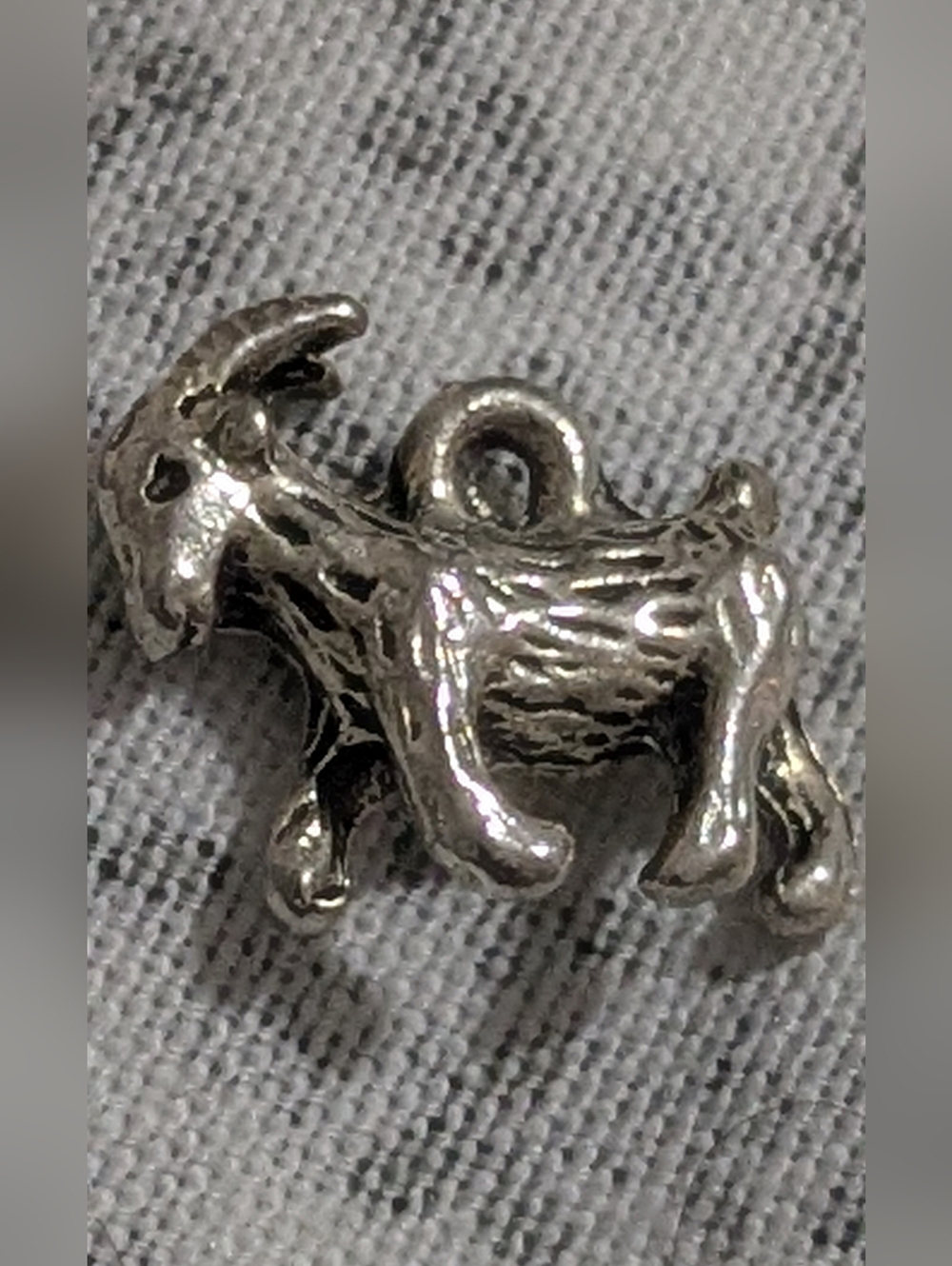 925 Sterling Silver Billy Goat Charm - Farm Animal Charm - Livestock Charm Jewel